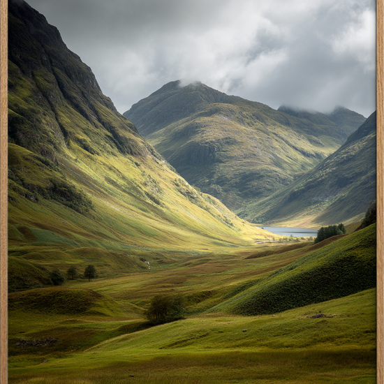 Vindens hvisken i dalen - Oak Frame, No Border