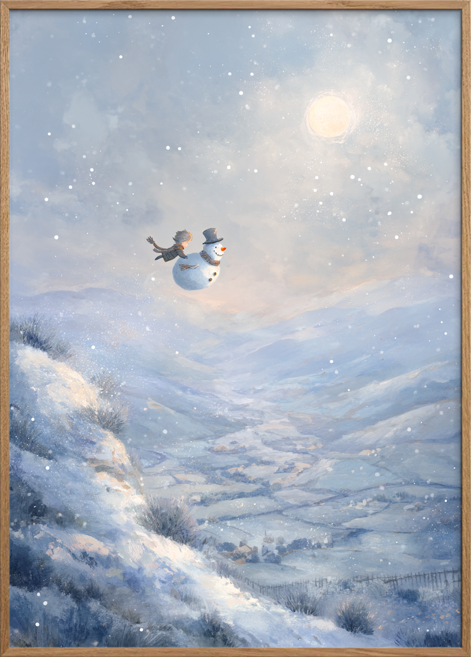 Snefaldets sagte klang - Oak Frame, No Border