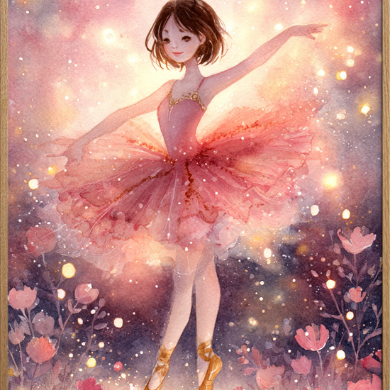 Blid susen af lys - Oak Frame, No Border