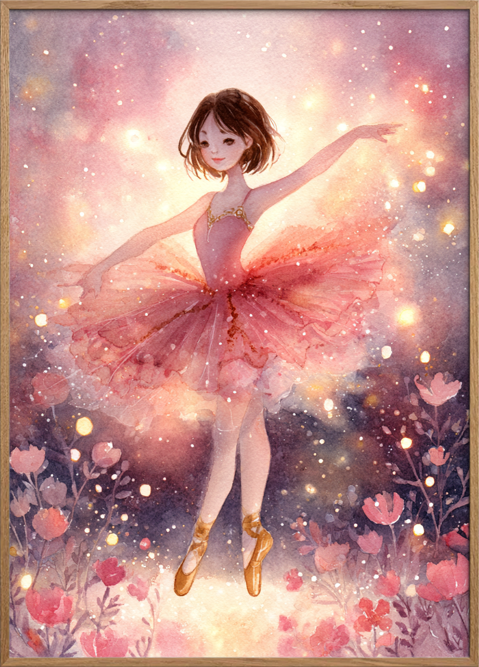 Blid susen af lys - Oak Frame, No Border