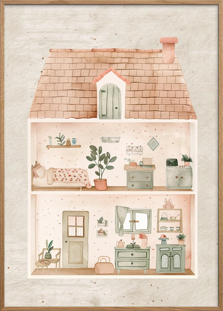 Husets duft af barndom - Oak Frame, No Border