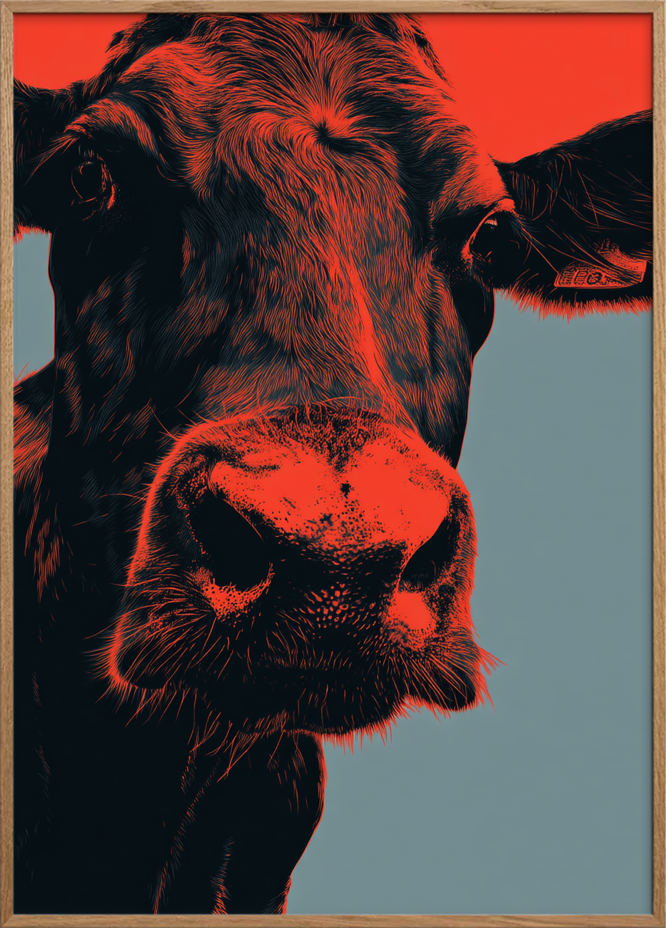 Våd mule, dyb brummen - Oak Frame, No Border