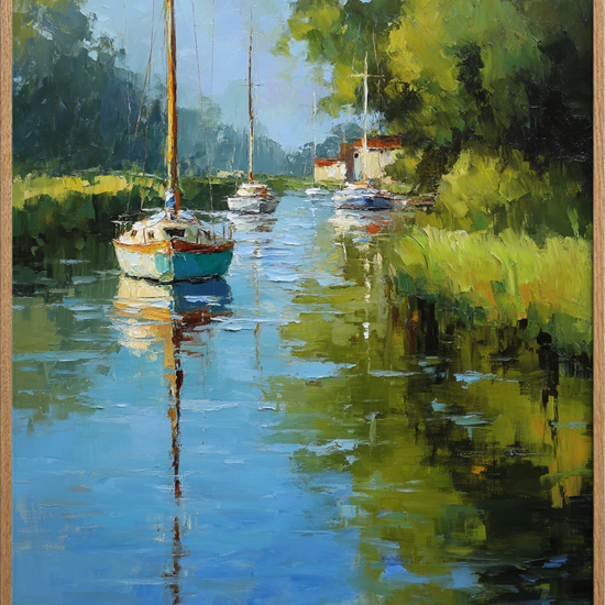 Spejlets stille sang - Oak Frame, No Border