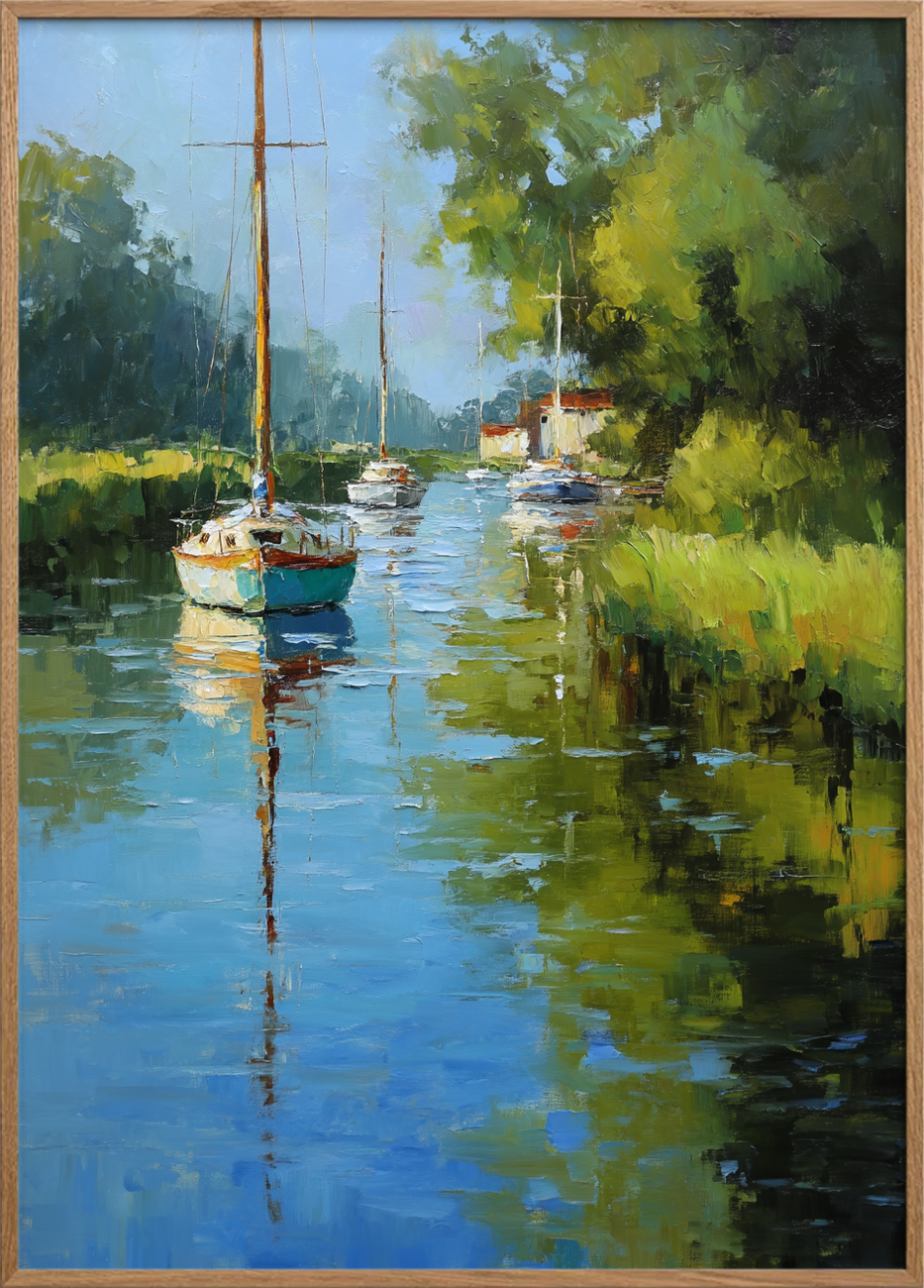 Spejlets stille sang - Oak Frame, No Border