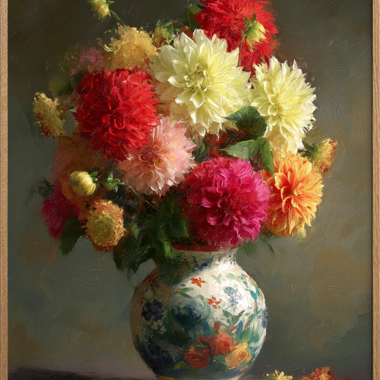 Duft af sommeraftens symfoni - Oak Frame, No Border