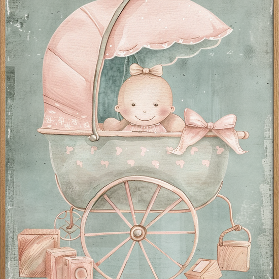 Vuggevise af silkestøv - Oak Frame, No Border