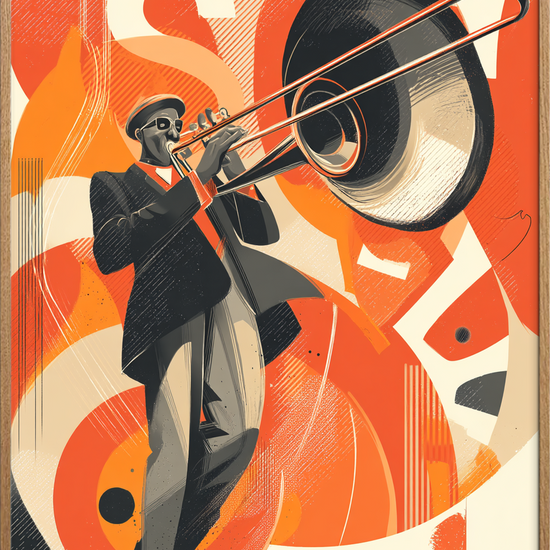 Trombonens varme rumklang - Oak Frame, No Border