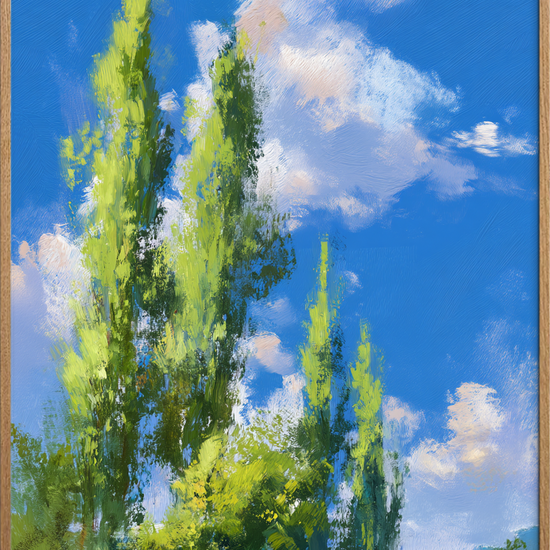 Duften af sommerhimlen - Oak Frame, No Border