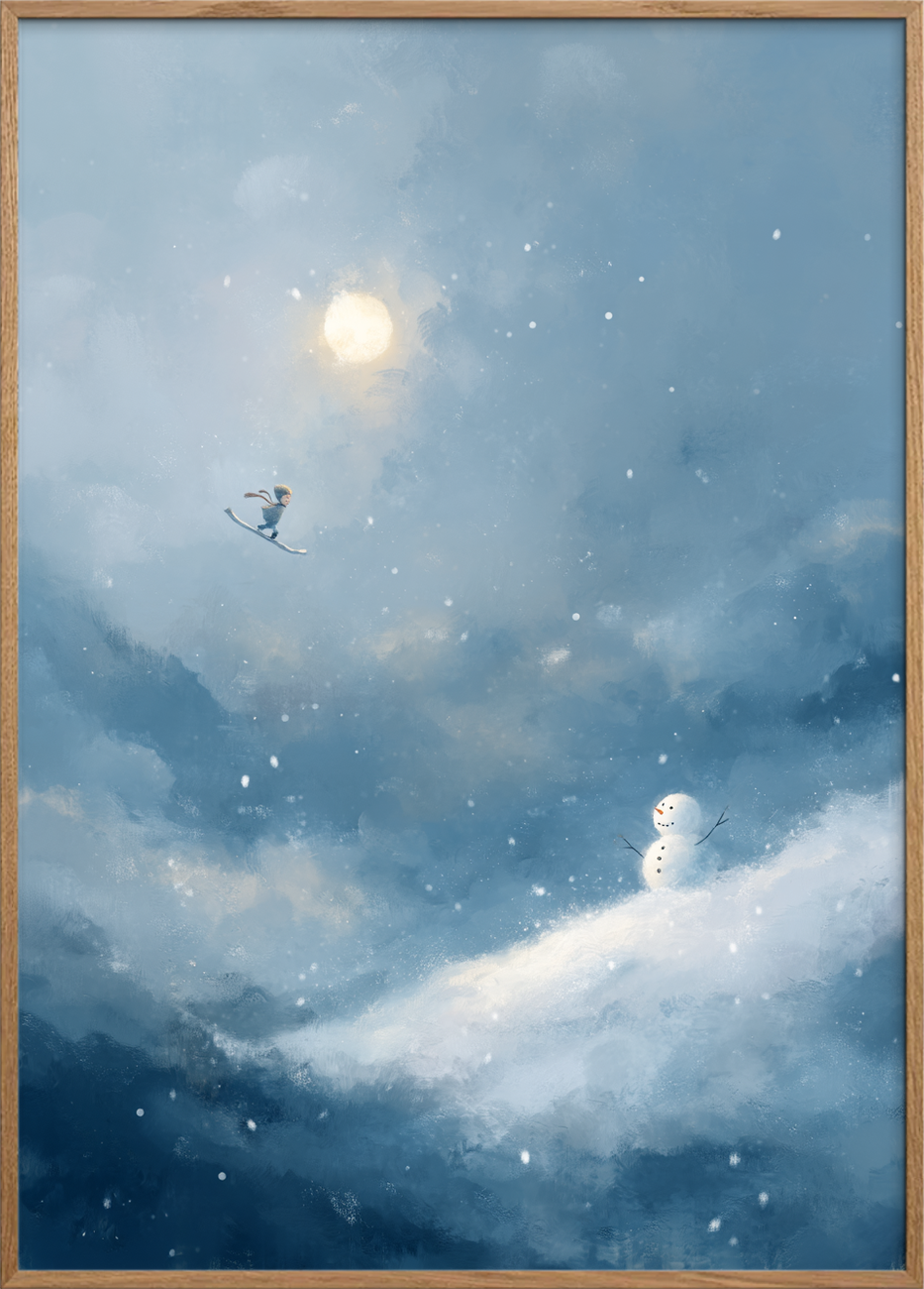 Vinger af kold vind - Oak Frame, No Border