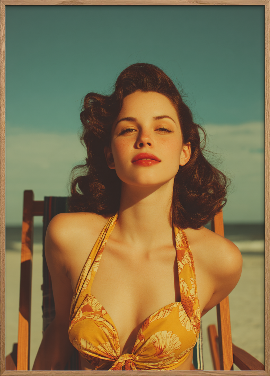 Smagen af salt og sol - Oak Frame, No Border