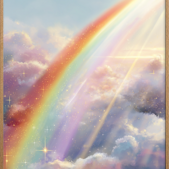 Regnbuens stille hvisken - Oak Frame, No Border