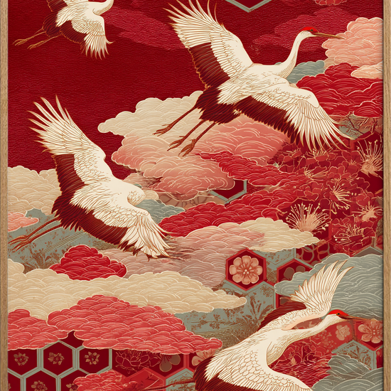 Tranens sus gennem silke - Oak Frame, No Border