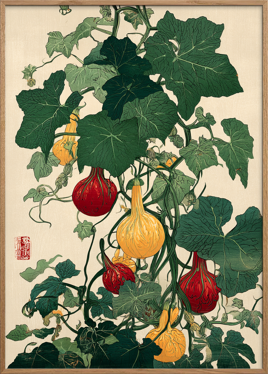 Hængende klang af modenhed - Oak Frame, No Border