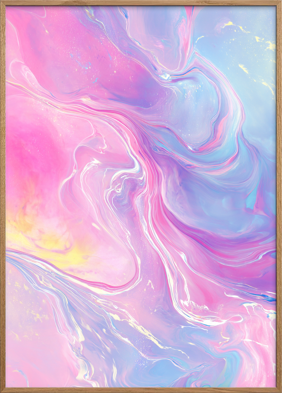 **Lyd af flydende silke** - Oak Frame, No Border