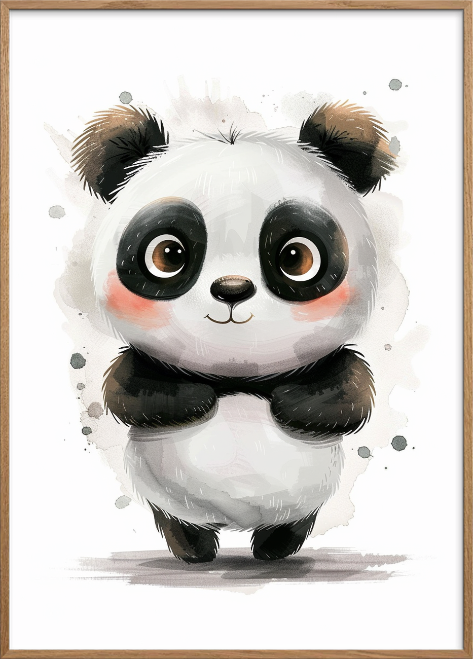 Blød hvisken fra små poter - Oak Frame, No Border