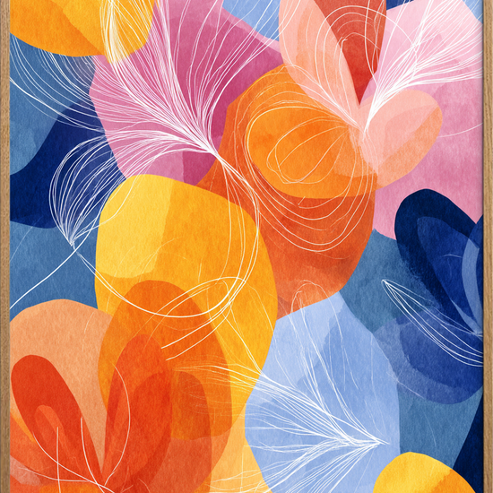 Farvesus i blødt ekko - Oak Frame, No Border