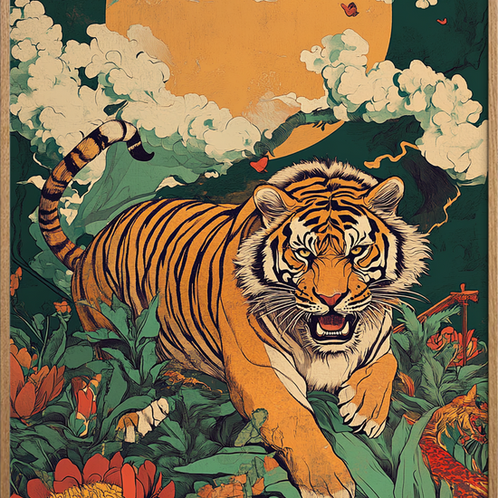 Brøl mellem jadeblade - Oak Frame, No Border