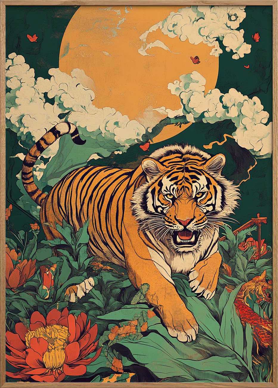 Brøl mellem jadeblade - Oak Frame, No Border