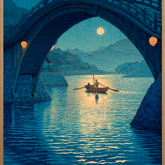 Månens stille hvisken - Oak Frame, No Border