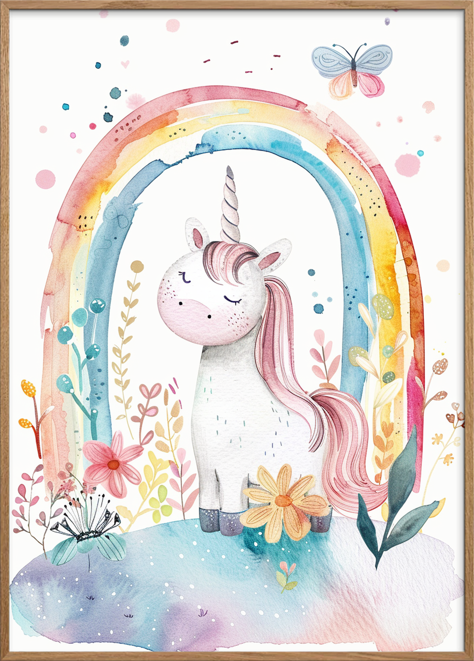 Smagen af regnbuens ro - Oak Frame, No Border