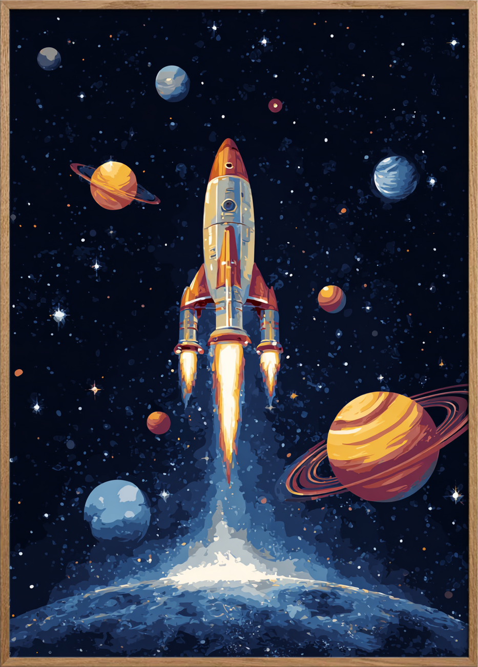 Raketens sus gennem mørket - Oak Frame, No Border