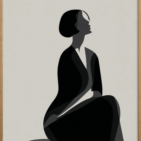 Hviskende skygger - Oak Frame, No Border