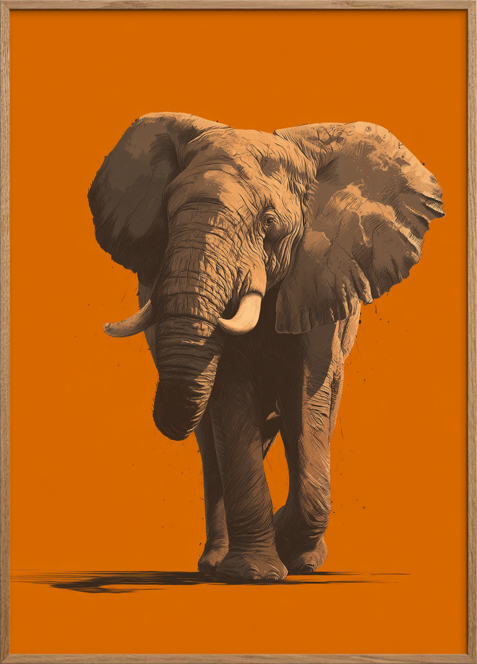 Genlyd af varm trompet - Oak Frame, No Border