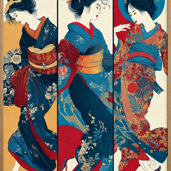 Hviskende silke i dans - Oak Frame, No Border