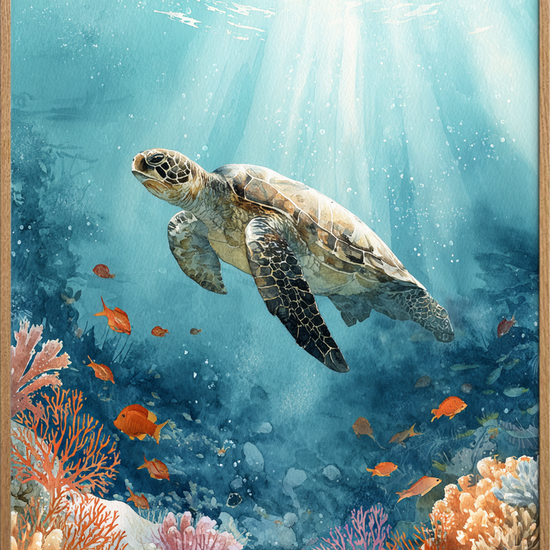 Skildpaddens tyste sang - Oak Frame, No Border