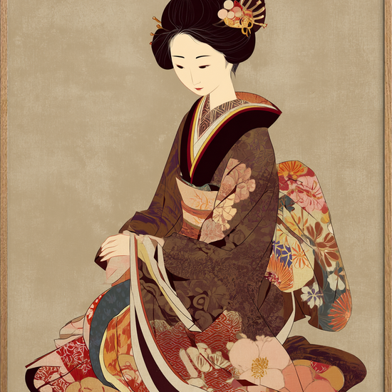 Blomsternes sagte sus - Oak Frame, No Border