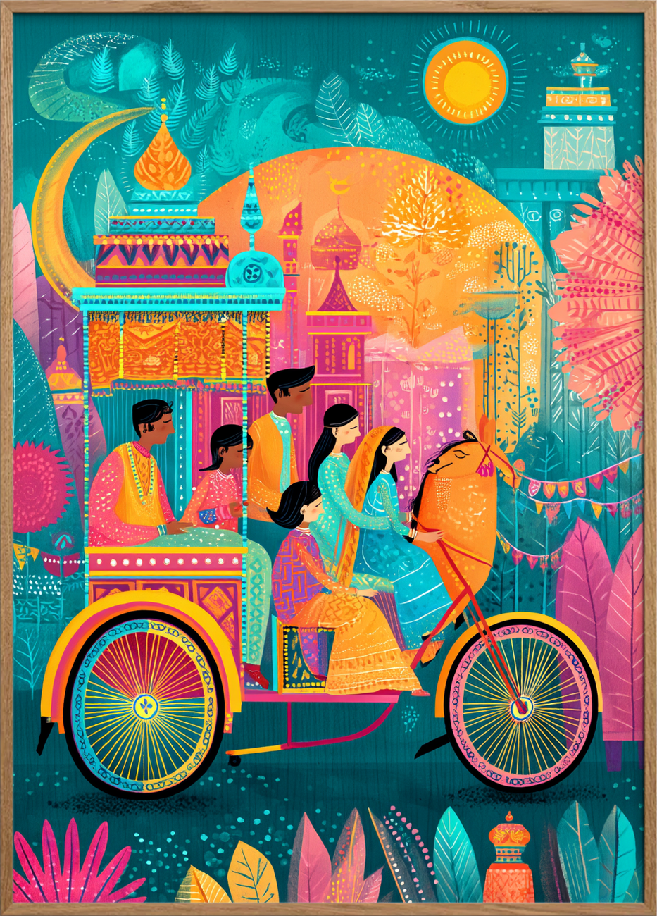 Lyden af farver og hjul - Oak Frame, No Border