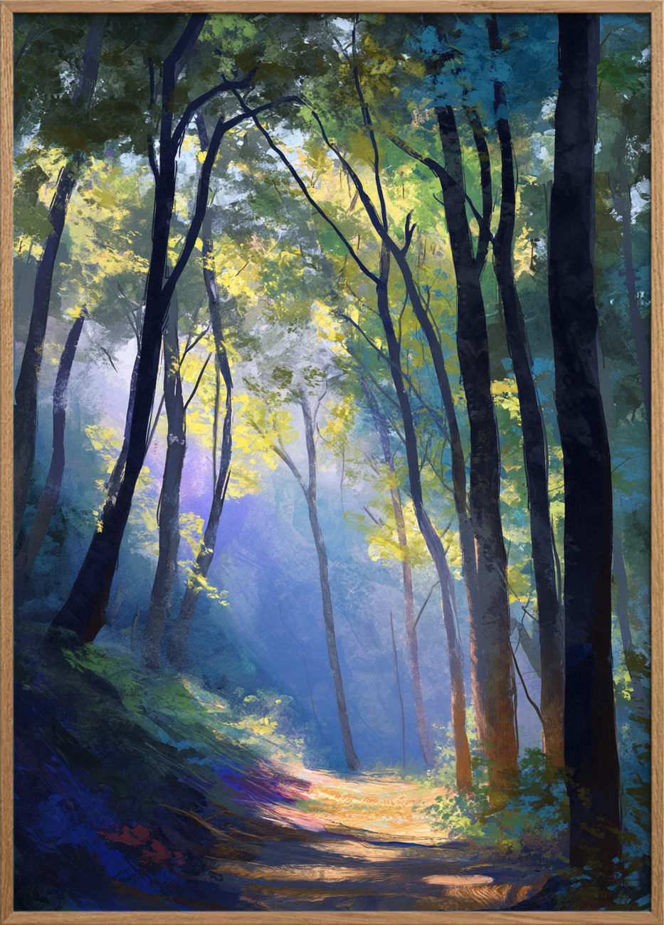 Morgenduggens stille sang - Oak Frame, No Border