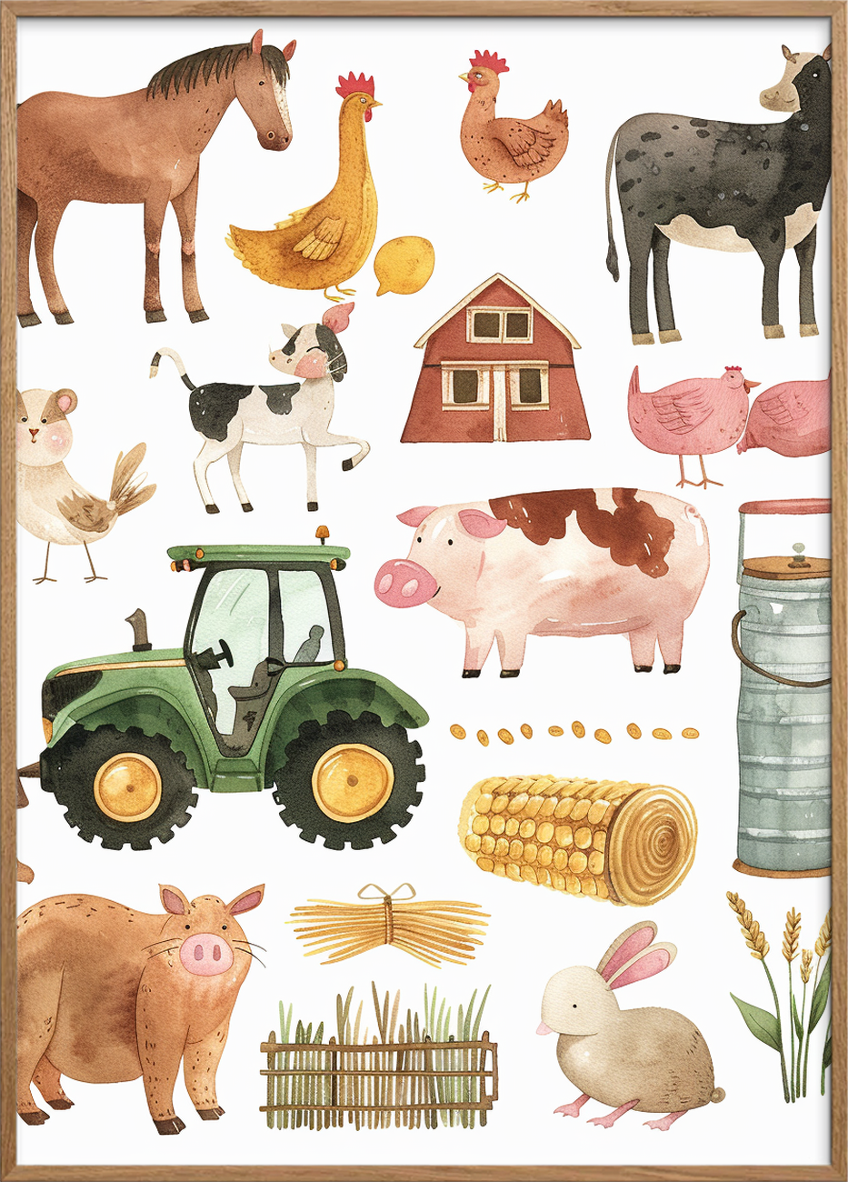 Duften af halm og regn - Oak Frame, No Border