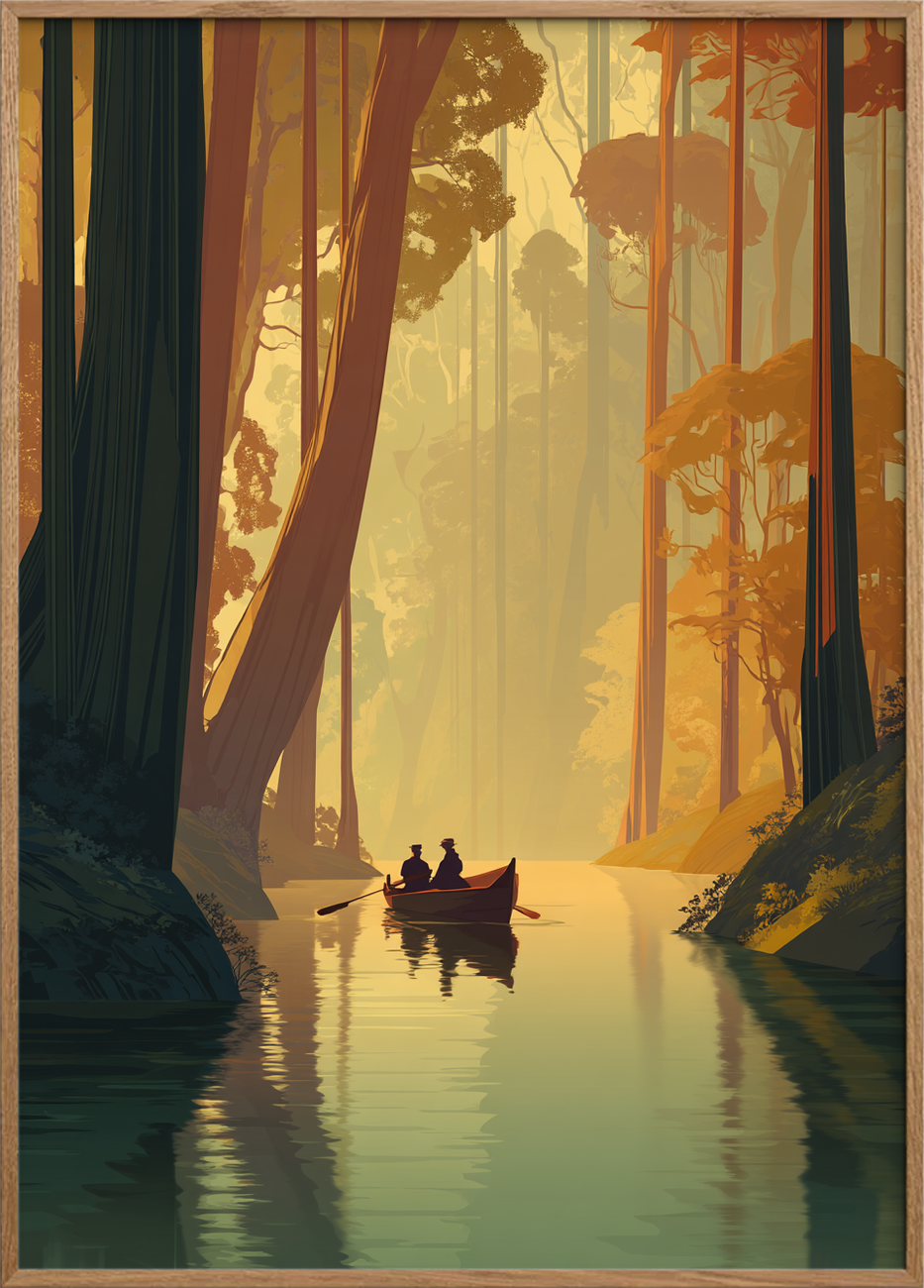 Skovens hvisken - Oak Frame, No Border