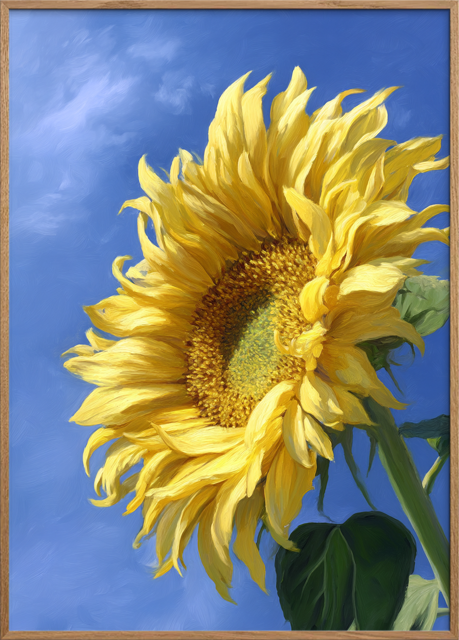 Sommerens gule sus - Oak Frame, No Border