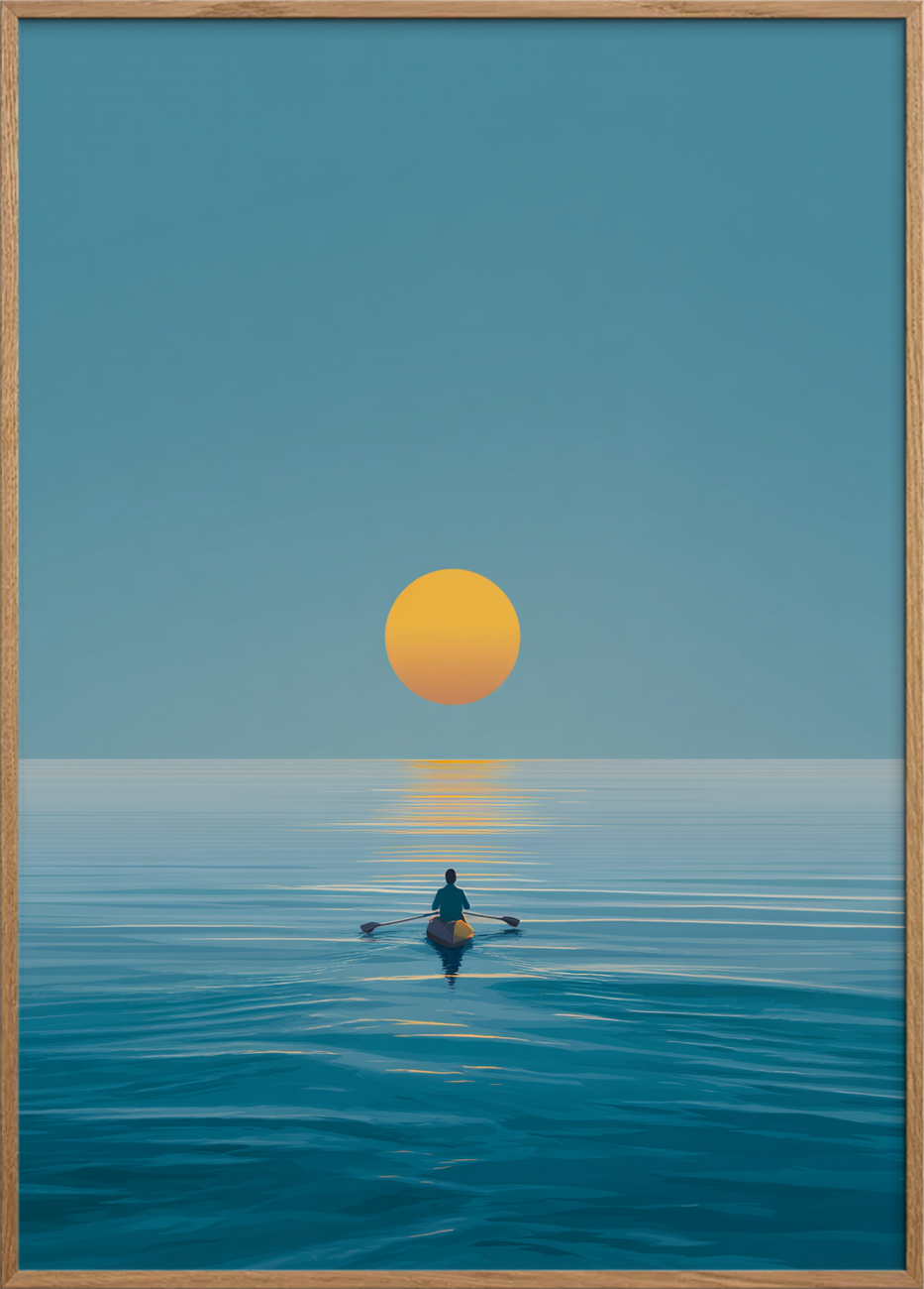 Solens varme på tungen - Oak Frame, No Border