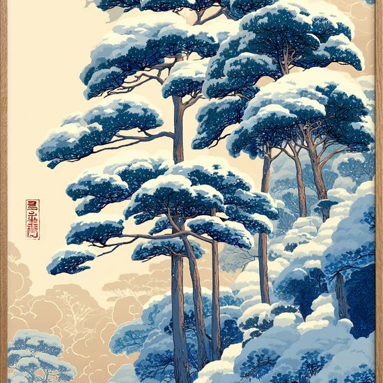 Stilhedens kolde åndedrag - Oak Frame, No Border