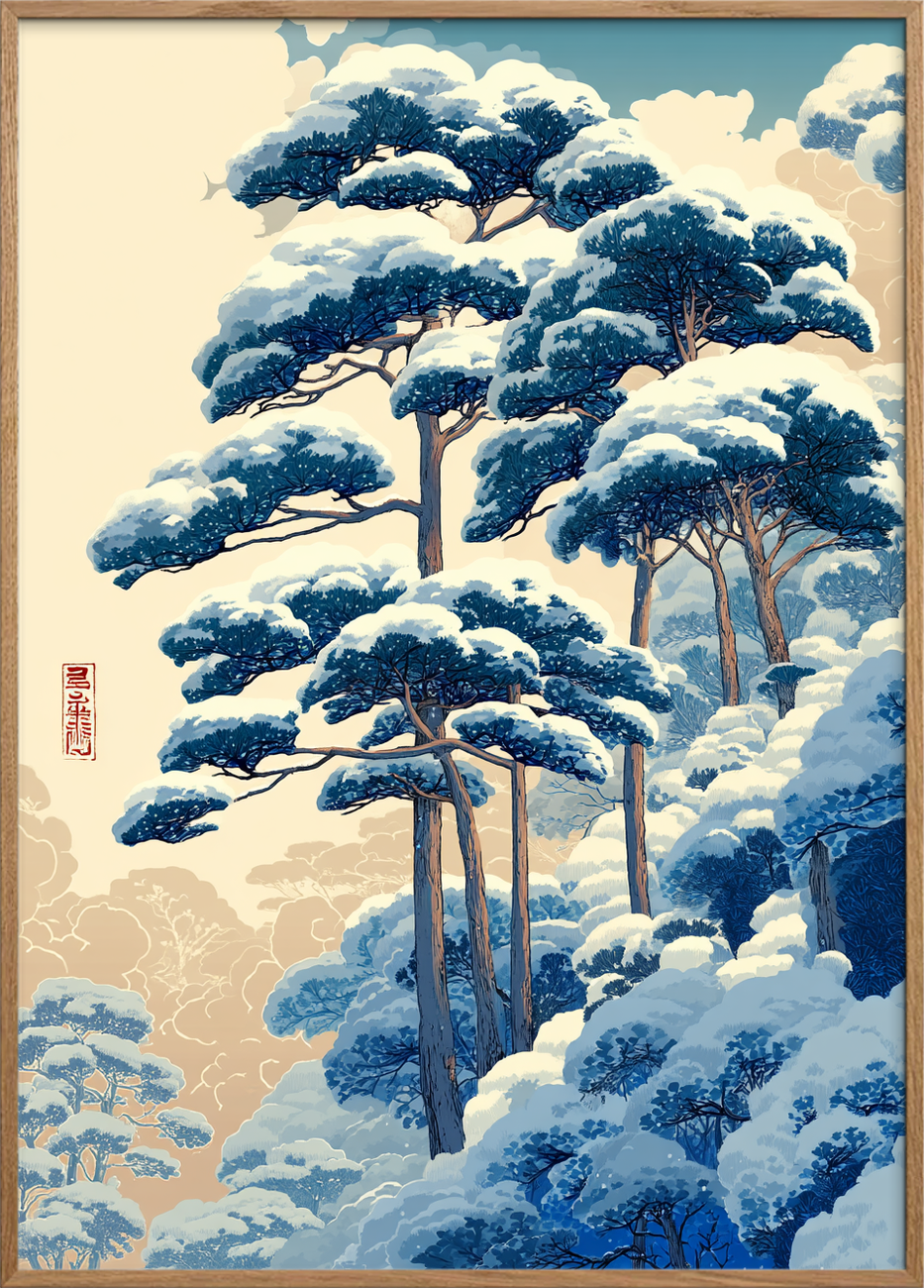 Stilhedens kolde åndedrag - Oak Frame, No Border