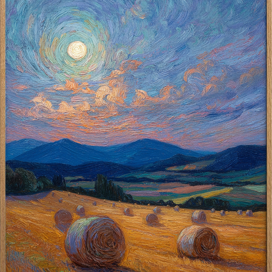 Måneskinsmusik over markerne - Oak Frame, No Border