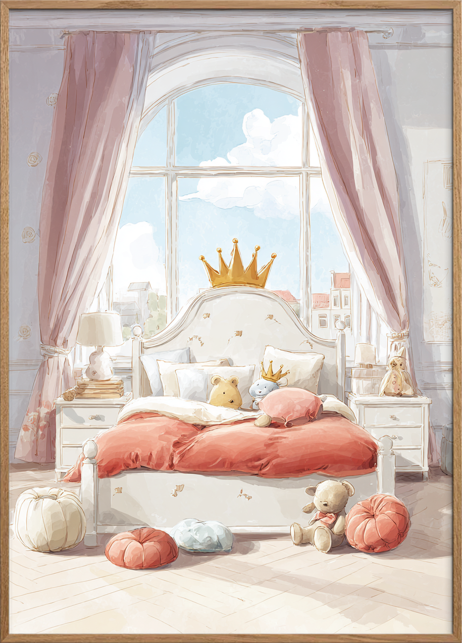 Kongelig hvisken af blødhed - Oak Frame, No Border