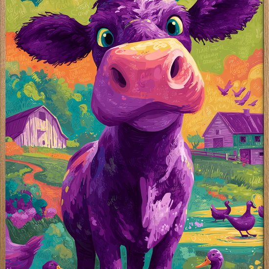 Mælkens symfoni - Oak Frame, No Border