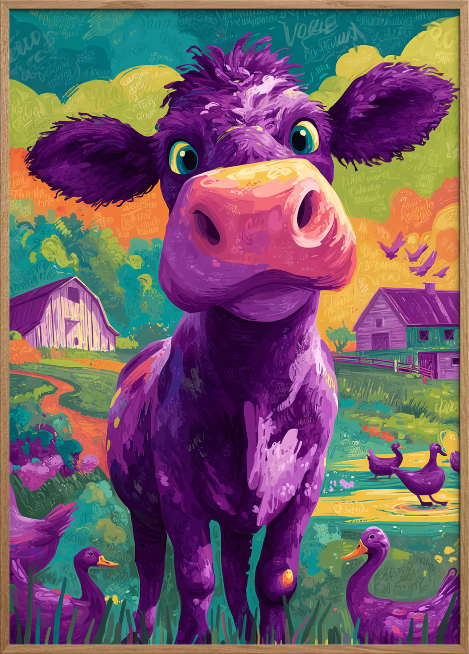 Mælkens symfoni - Oak Frame, No Border