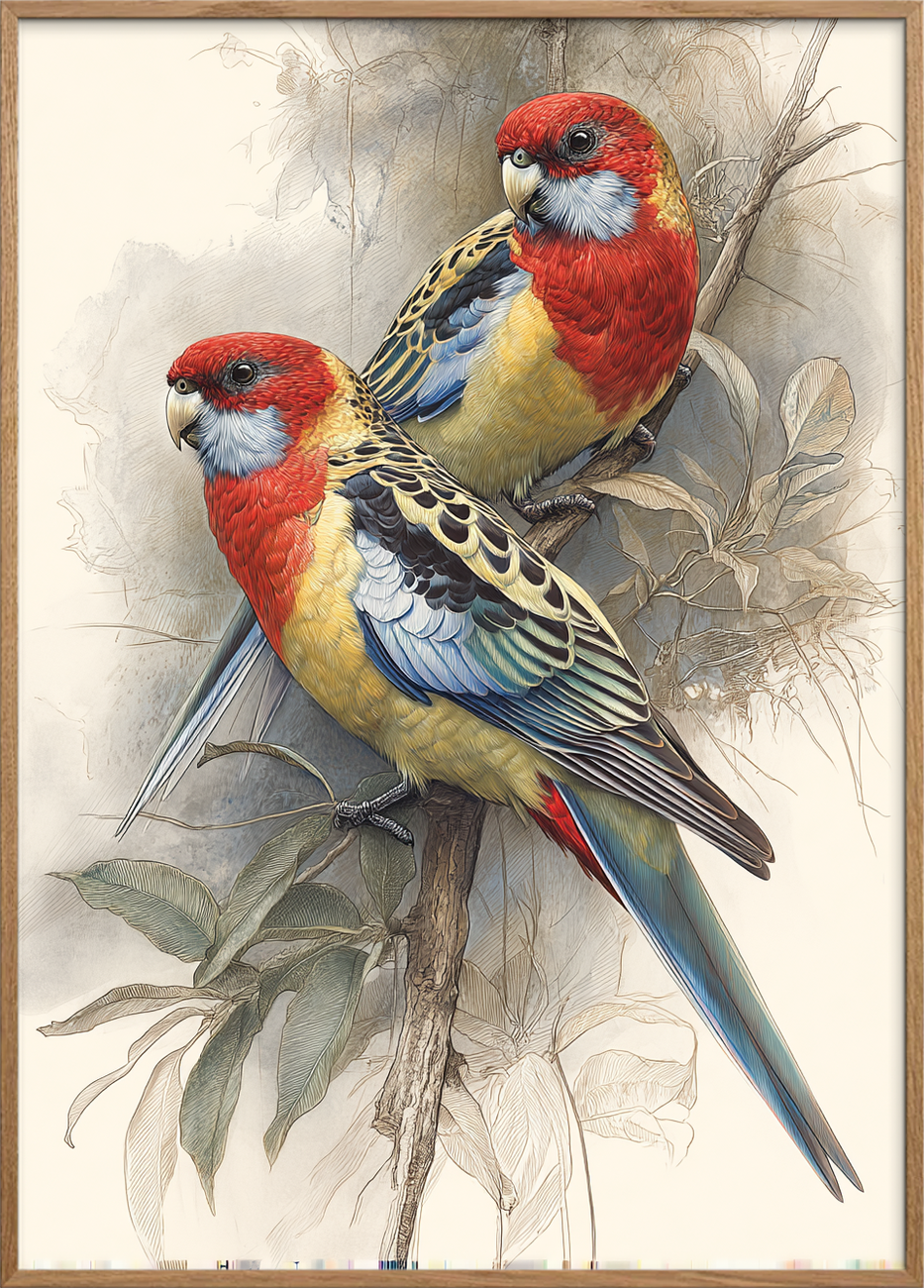 Sang af silke - Oak Frame, No Border