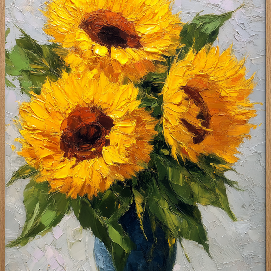 Solsikkernes stille sus - Oak Frame, No Border