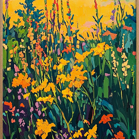 flugten over vildengens farvebrus - Oak Frame, No Border