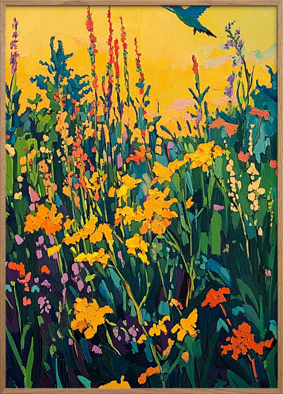 flugten over vildengens farvebrus - Oak Frame, No Border