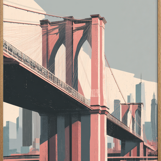 Stålens hvisken over vandet - Oak Frame, No Border