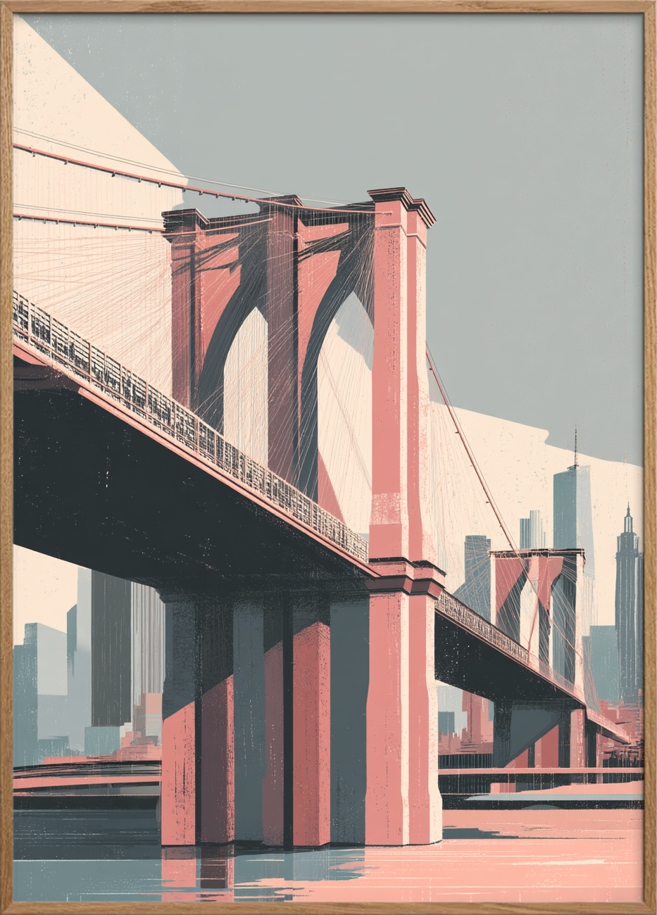 Stålens hvisken over vandet - Oak Frame, No Border