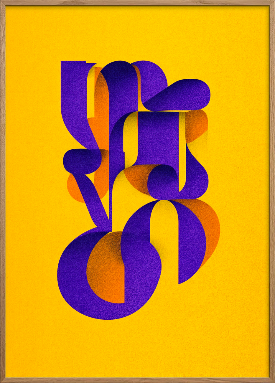 Klang af silkebånd - Oak Frame, No Border