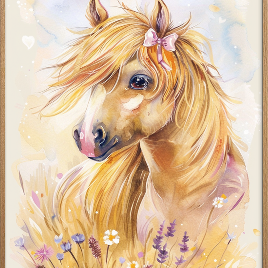 Sommerlyd i gylden manke - Oak Frame, No Border